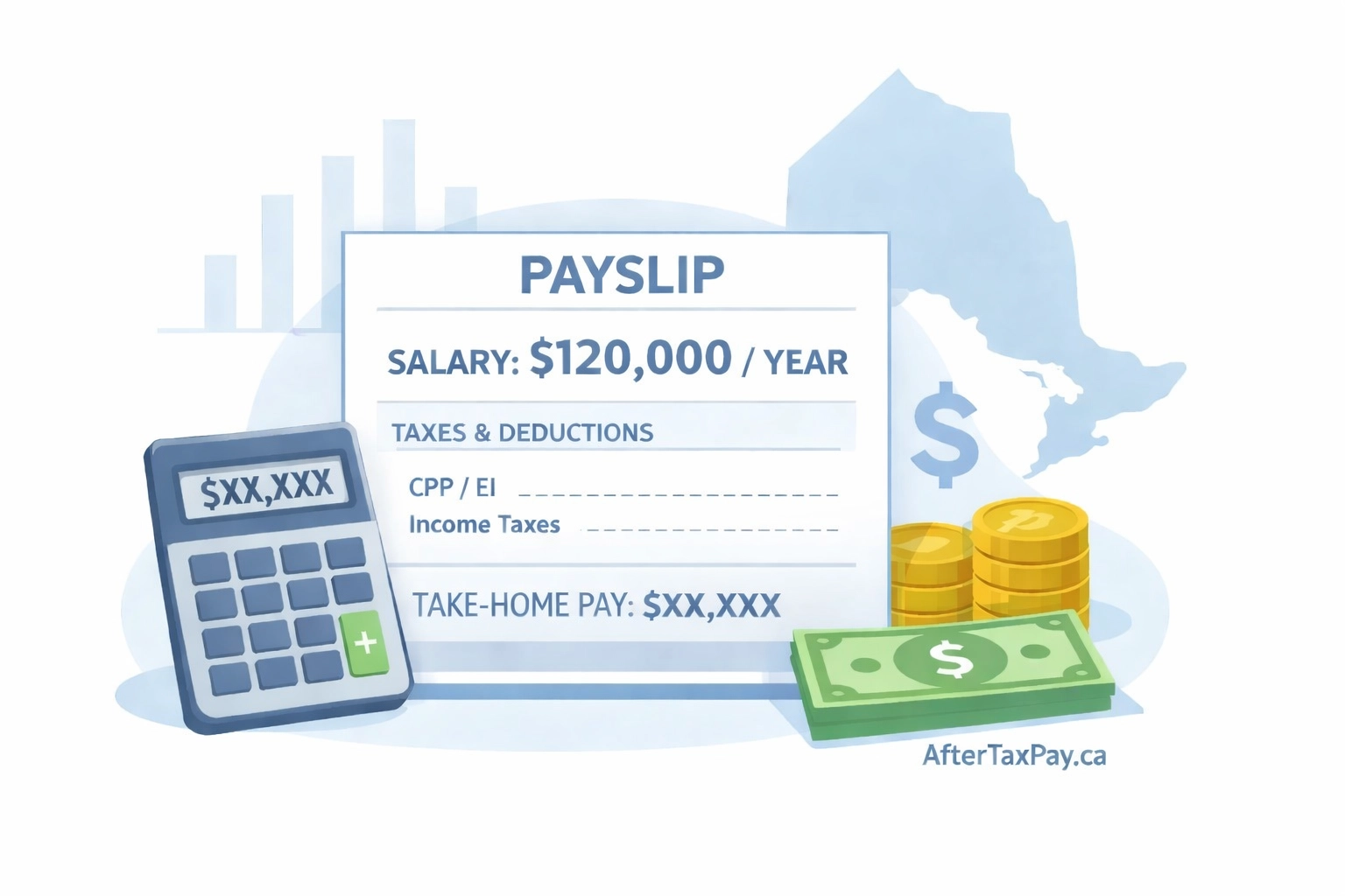 $120,000 after tax income in Ontario calculator